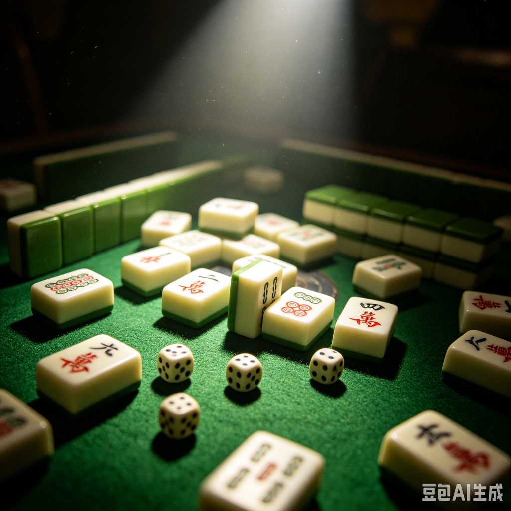 blue crystal mahjong set